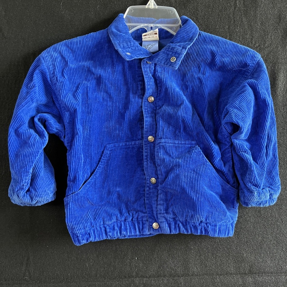 Vintage Ocean Pacific Corduroy Blue Jacket‎ Toddler 2T READ